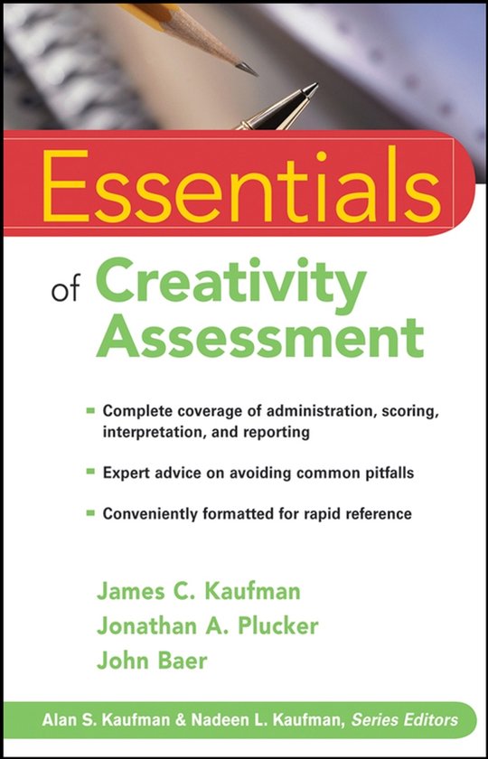 Essentials of Creativity Assessment - cover