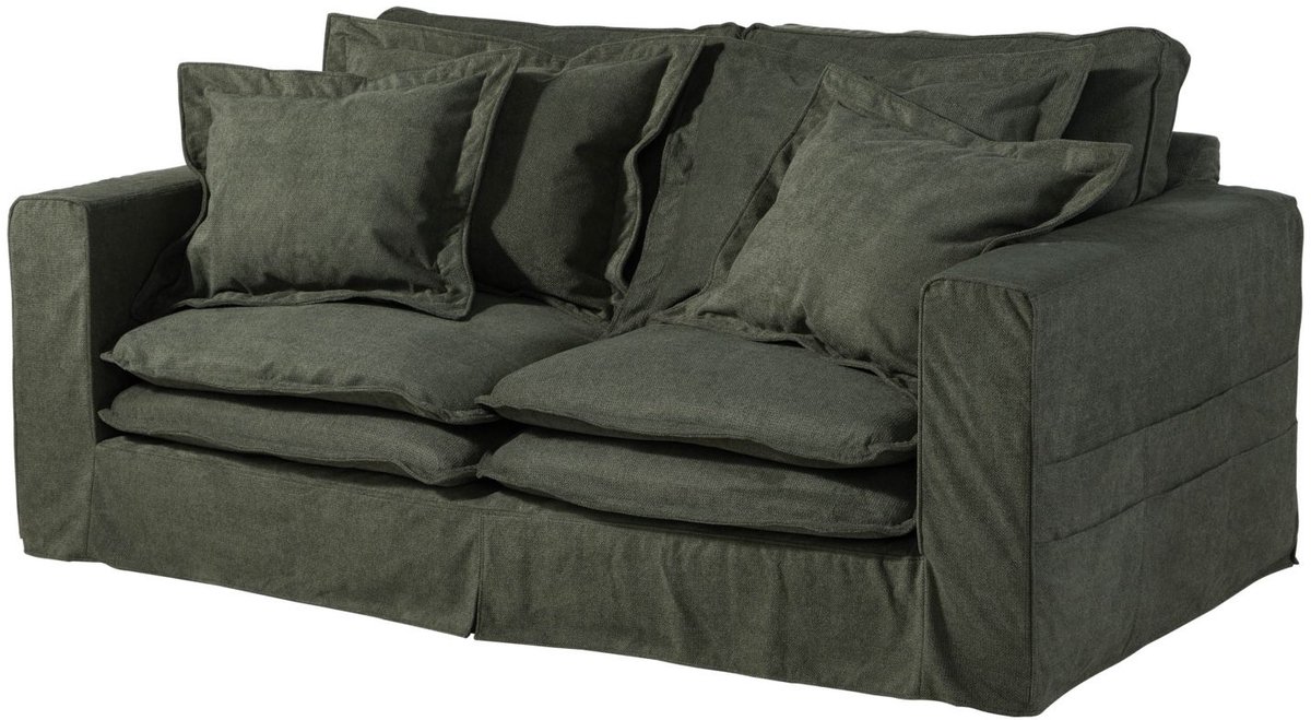 MASSIVMOEBEL24.DE bank met hoezen SOFAS groen 196 x 76 x 108 cm