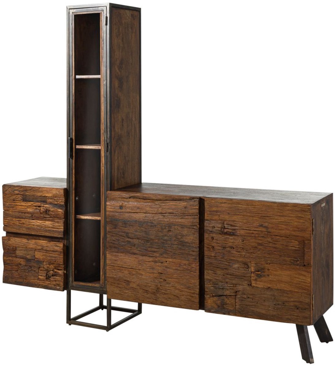 MASSIVMOEBEL24.DE kledingkast SEVILLA #07 bruin 193 x 185 x 38 cm