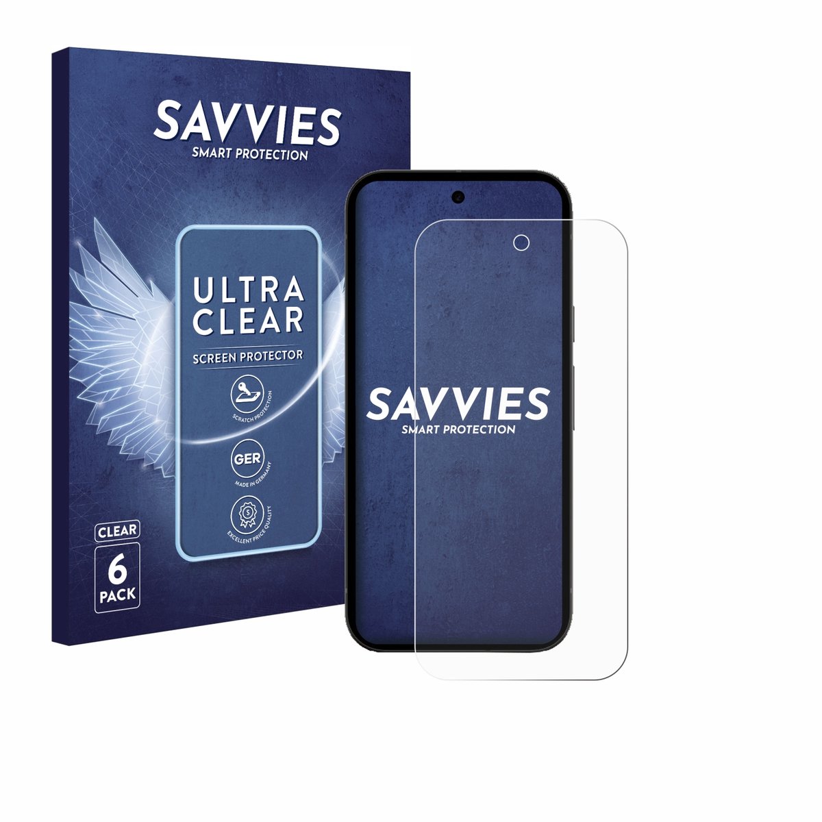 Savvies - Screenprotector voor Google Pixel 10a - Folie Beschermfolie transparant 6 Stuks