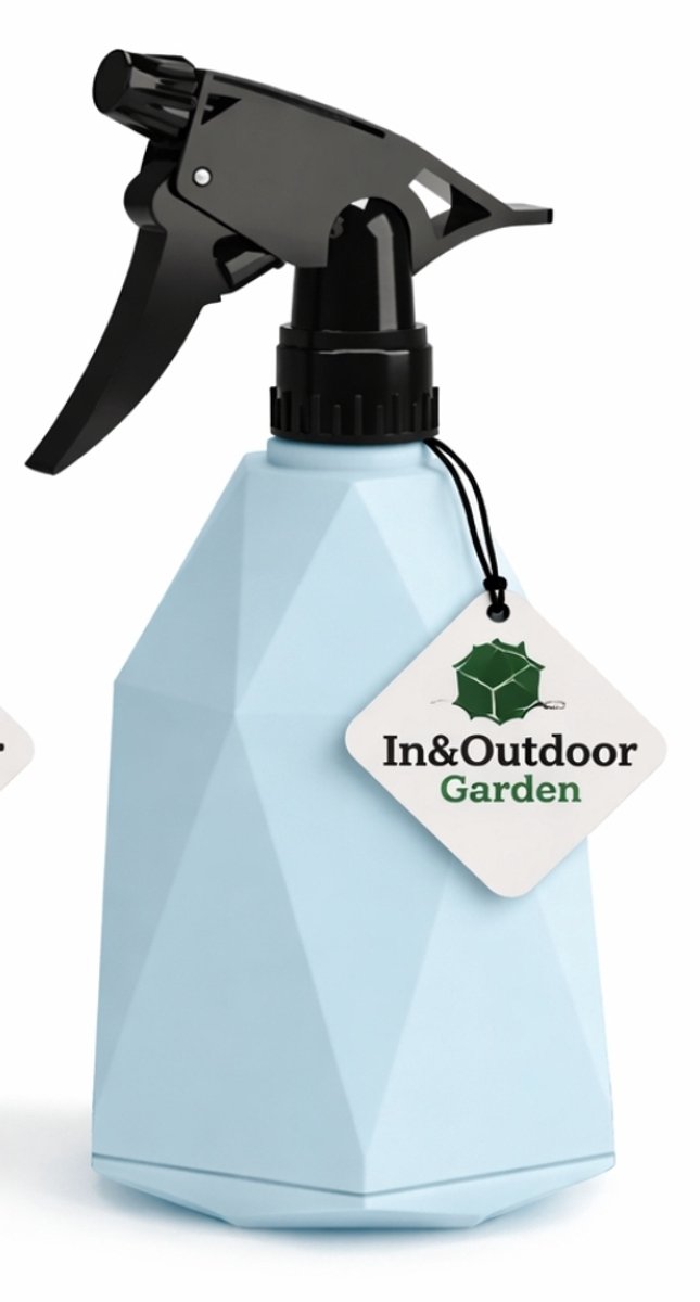 In&Outdoor Garden lege sprayflacon 600ml Blauw - Plantenspuit - Spuitfles - Spray Bottle - Waterverstuiver - Plantenspuit Binnen -