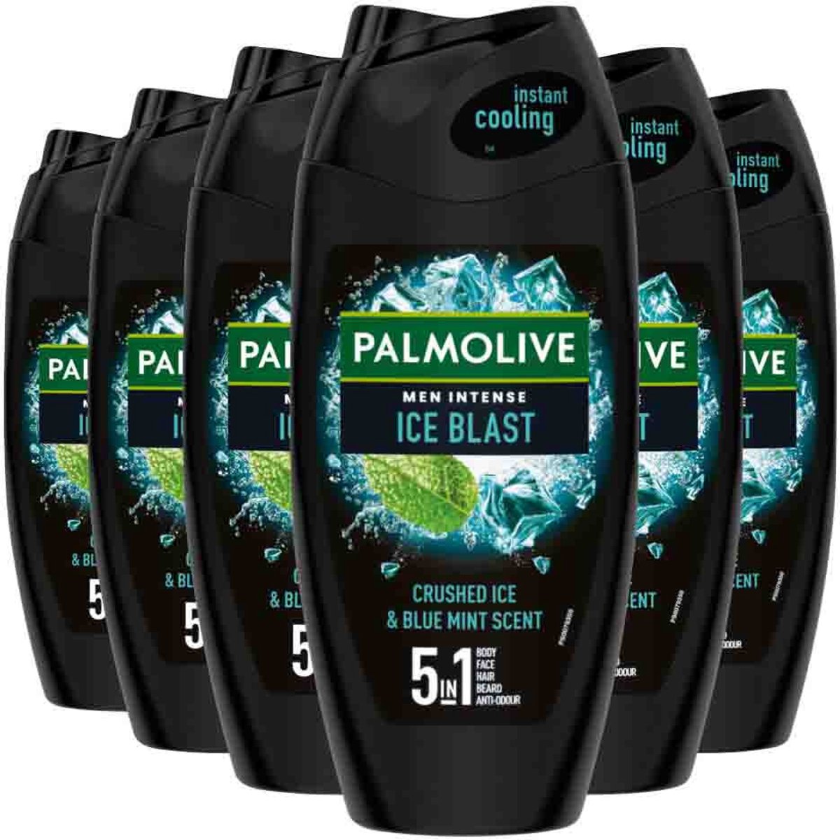 Palmolive - Men Intense Douchegel 5in1 Ice Blast - 6 x 250 ml - Voordeelverpakking