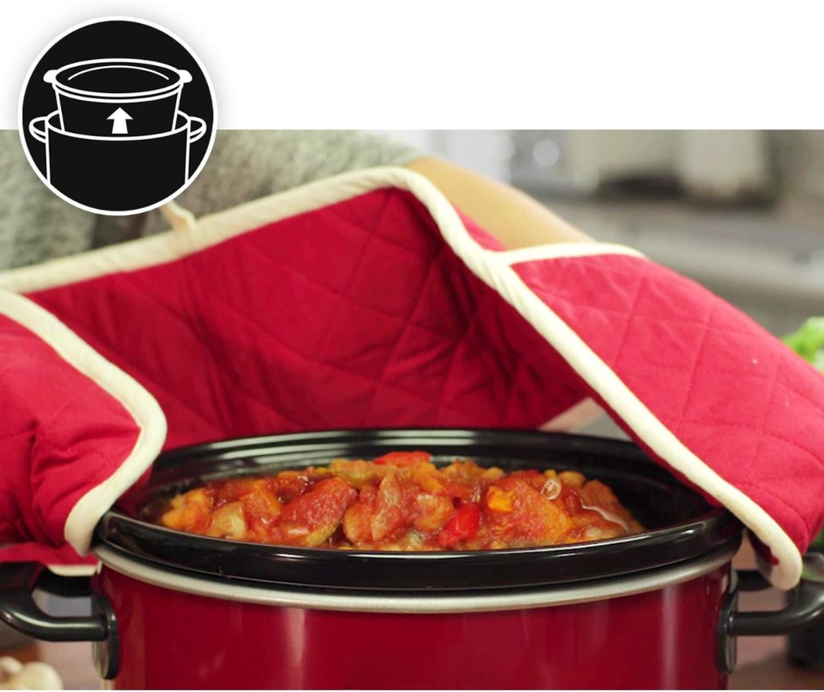 RWB® Crockpot Multicoocker - Crockpot - Multicoocker - Rood - 30 x 22 x 31 cm – foto 6