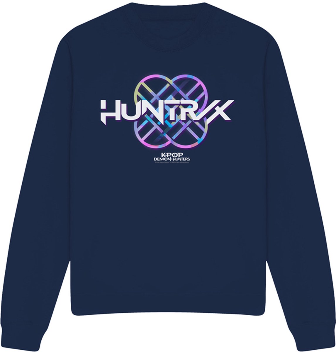 Kpop Demon Hunters Huntrix Huntrx Pastel Logo sweatshirt - Marineblauw - XL