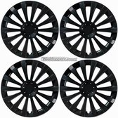 GoodGo Wieldoppen MERCURY-BK 14 inch glanzend zwart. Set a 4 stuks (CONTROLEER UW BANDENMAAT en lees a.u.b. de onderstaande, uitgebreide tekst!)