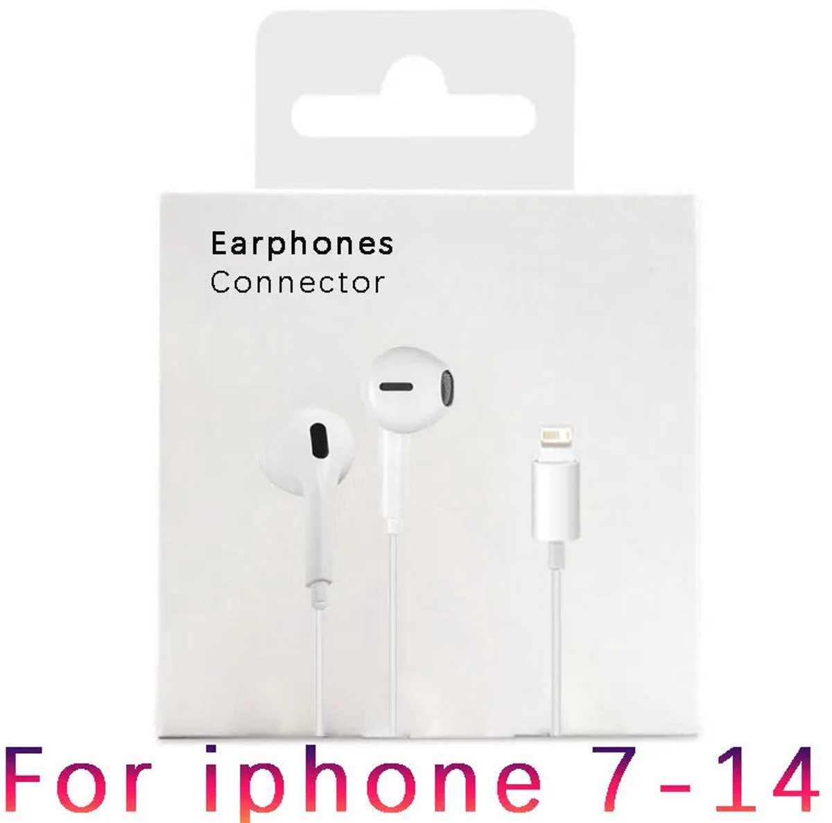 Quanyunzs - Bedrade Oordopjes - Met Microfoon - Bedieningsknop - Lightning - Voor iPhone Gebruikers - Model QZC1