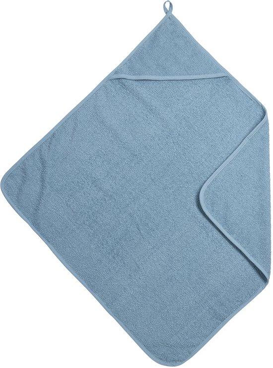 Meyco Baby Uni Badcape - Badstof - Jeans Blue - 75x75cm