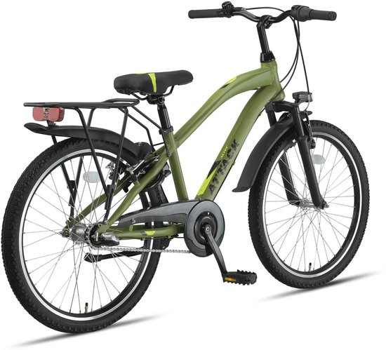 Altec Attack - Allroad Kinderfiets - Jongensfiets - Mountainbike - 24 inch - 3 versnellingen - Army Green van Altec — afbeelding 2