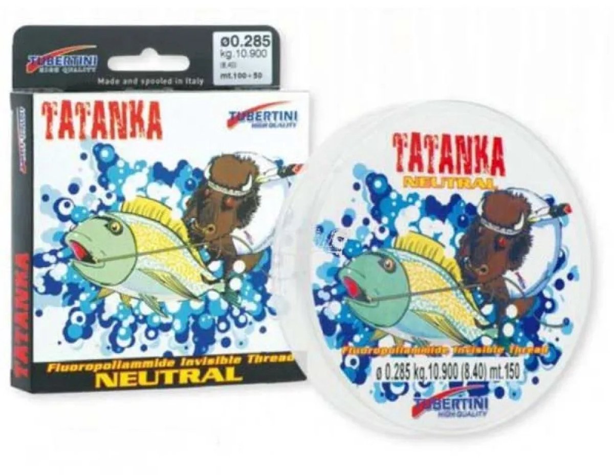 Tubertini Tatanka Flurocarbon 150 M Transparant 0.165 mm