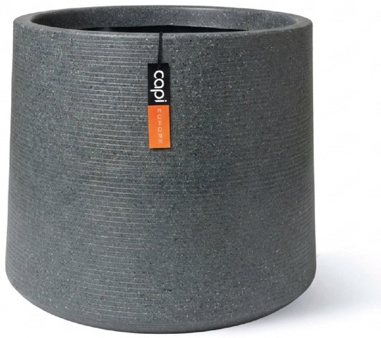 Capi Europe - Sandbag Arc Granite - 61x52 - Antraciet - Bloempot Pour l'intérieur et l'extérieur - Disponible en formats XL - Résistant aux chocs - 100% Recyclable - Garantie à vie - NATS8192