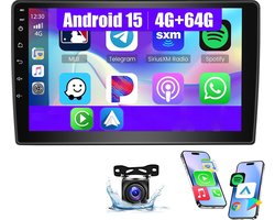 ESSGOO 4+64GB Autoradio - Geschikt Voor Fiat Ducato 2006 t/m 2022 / Peugeot Boxer & Citroen Jumper 2011 t/m 2015 - 9 Inch IPS TouchScreen Radio Scherm - Draadloos Apple Carplay & Android Auto - GPS, Bluetooth, Wifi - Achteruitrijcamera