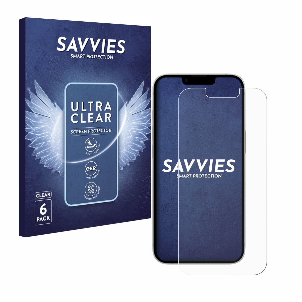 Savvies - Screenprotector voor Apple iPhone 17e - Folie Beschermfolie transparant 6 Stuks