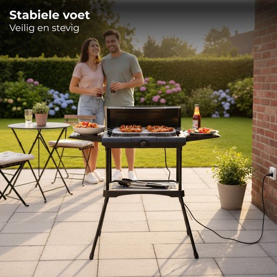 Lomera Elektrische Barbecue Staand - Elektrische Barbecue Met Onderstel - Elektrische Barbecue Op Voet - Elektrische Barbecue Balkon - Elektrische Barbecue Camping - Elektrische Bbq Staand - Staande Elektrische Barbecue van Merkloos — afbeelding 5