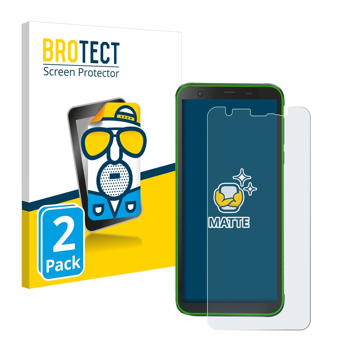 BROTECT - Screenprotector voor Blackview BV6300 Pro - Folie Beschermfolie matte 2 Stuks