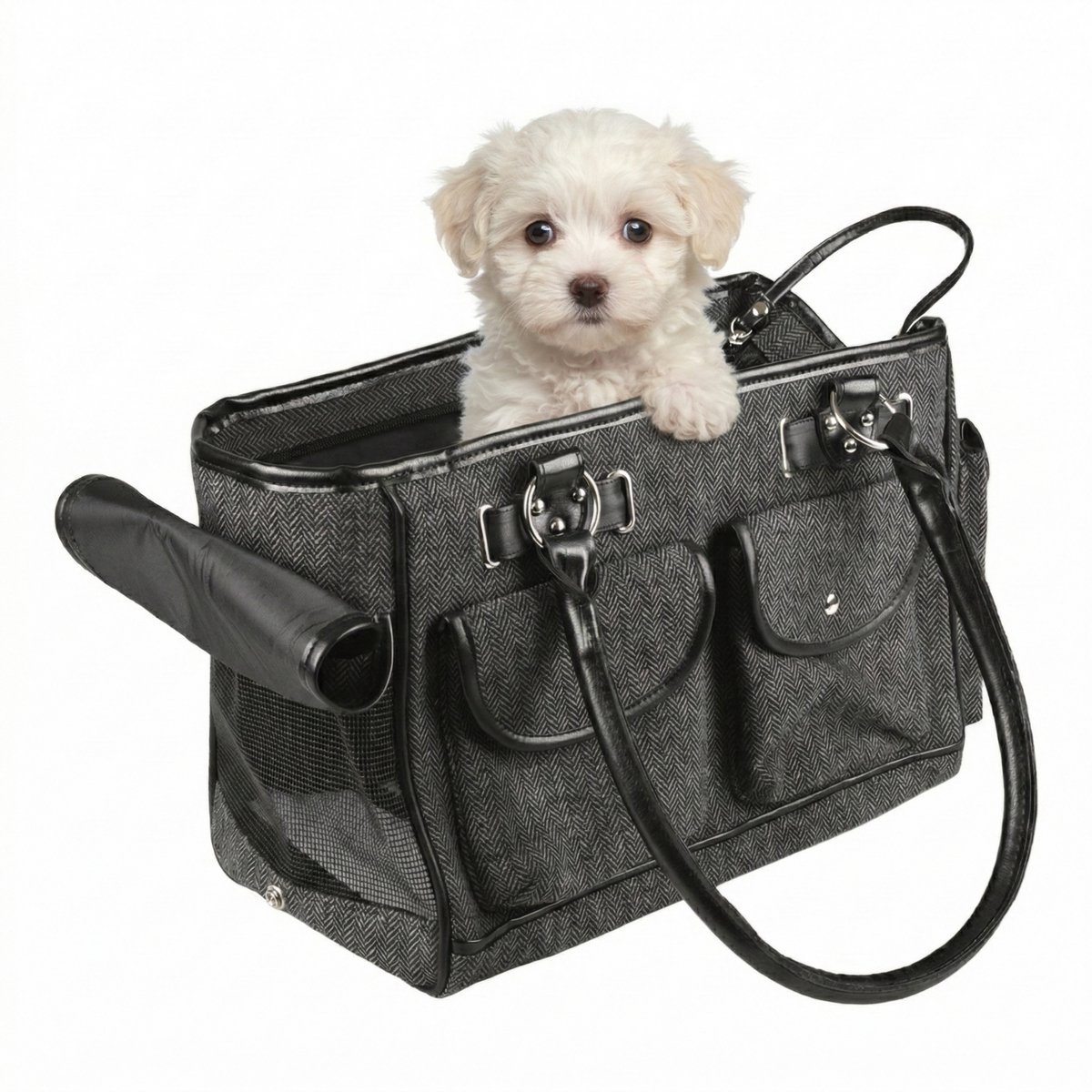 Hondentas - Verona - Draagtas Hond - Honden Draagtas - Tot 6 kg - Grijs