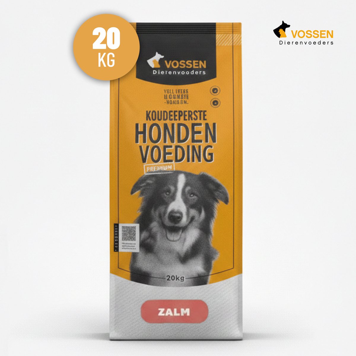 VOSSEN DIERENVOEDERS VOSSEN Geperste Brok Zalm 20 kg - geperste hondenvoeding - hypoallergeen - allergië - single proteïn - zalm