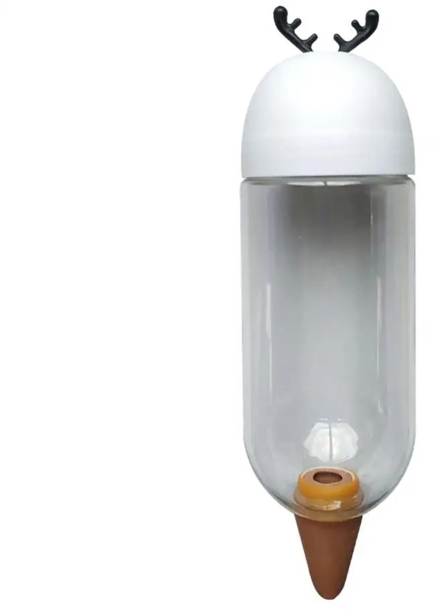 WiseGoods Luxe Waterdruppelaar – Instelbaar Bewateringssysteem Voor Binnen & Buiten – Irrigatie Waterbol 500ML Voor Planten - Wit