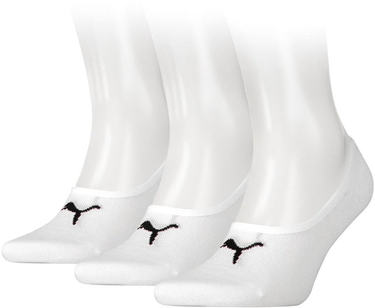 Puma 6-Pack No-show Sokken Luchtig Onzichtbaar Heren Dames – 39-42 171002001 Wit