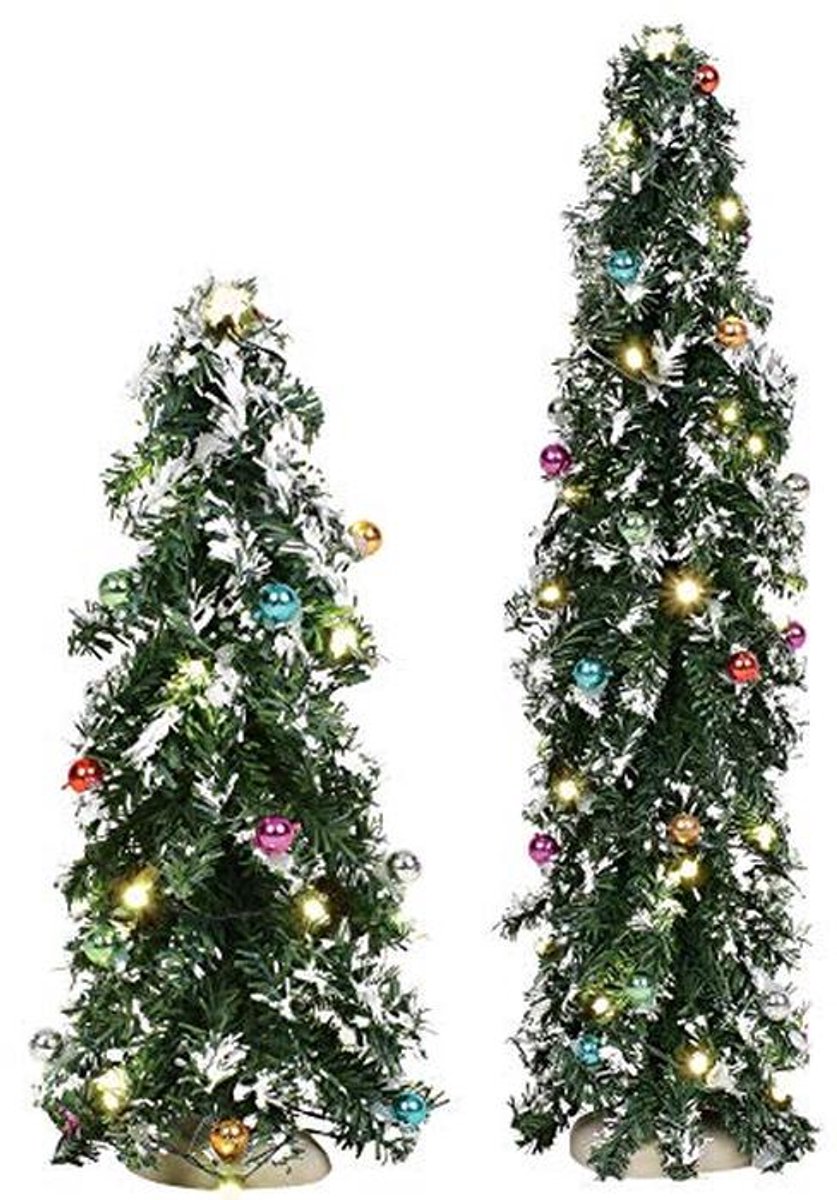 Veelkleurige ijzeren beeldjes 8" en 14" voor decoratie