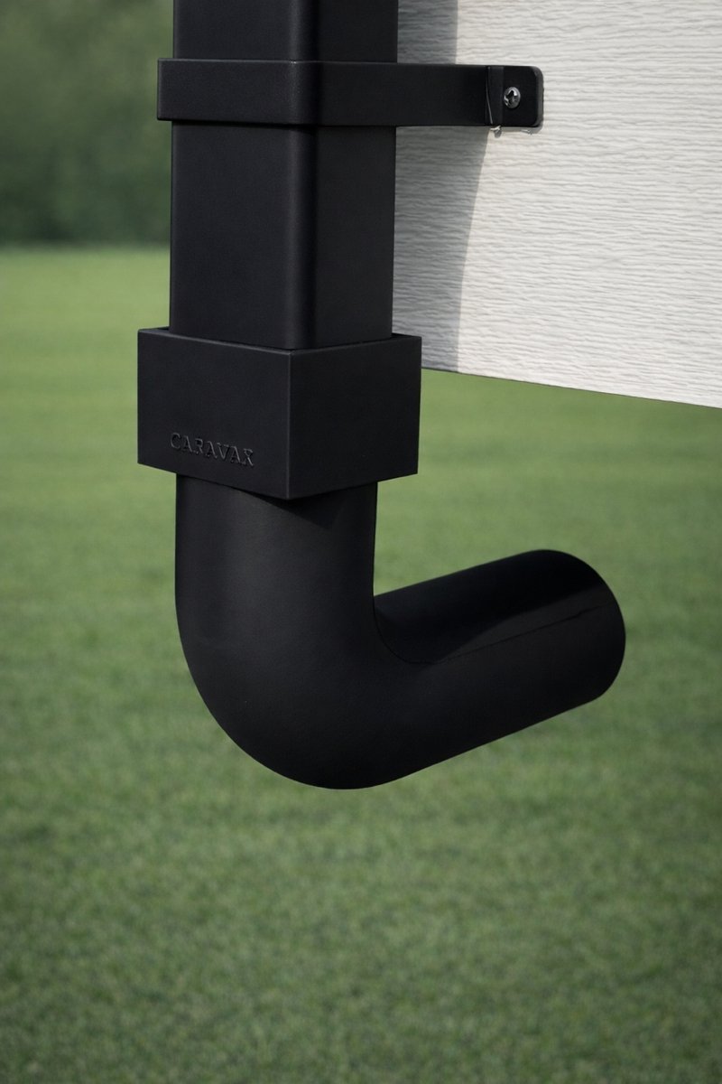 Caravax Vierkant naar Rond Koppelstuk stacaravan - Regenpijp Verloopstuk 65x65 mm (binnenmaat) naar Ø75 mm Rond – Zwart – Koppelstuk – Voor Stacaravan & Chalet