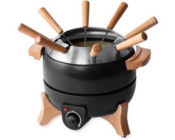Nexvo® Kaasfondue Set - Fondue Set - Fondue - Zwart - ‎27cm x 20cm x 20cm