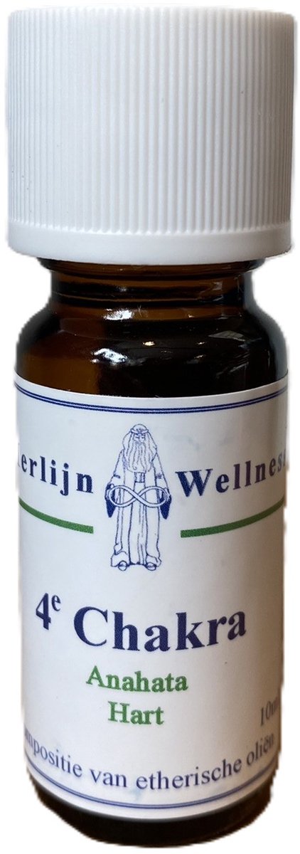Merlijn Wellness - chakra olie - hart chakra - 4e chakra - etherische olie - 10ml