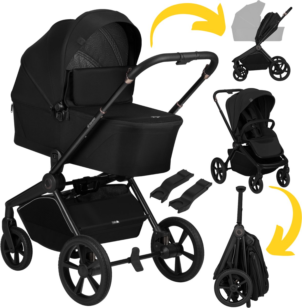 Lionelo Freya 2in1 Kinderwagen met PU-Wielen en UPF50+ Kap - BrandLine Group Sp. z o.o. - €699,99