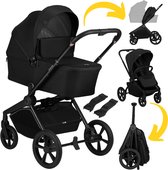 Lionelo Freya 2in1 Kinderwagen – Reiswieg & Wandelwagen – Vanaf Geboorte tot 22 kg – Premium Buggy - PU-Wielen met Vering – Voor- & Achterwaarts Zitje – UPF50+ Kap – Compleet Accessoiresysteem