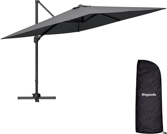 Emu Trevi 400x300cm rechthoekige zweefparasol - Trevi