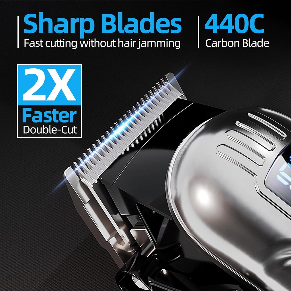 Professionele Draadloze Tondeuse - Tondeuse Mannen Hoofdhaar - Cheveux Haar - Haartrimmer - Kapper Haar Machine - Haartondeuse - Trimmer Baard - Barber Set - Barbe Hair Clipper - Kapper Trimmer - Kappersset thumbnail 5