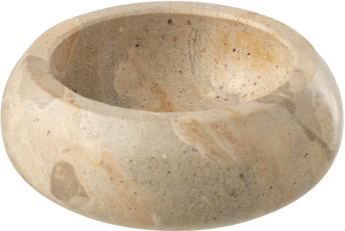 J-Line schaal Marmer - steen - beige