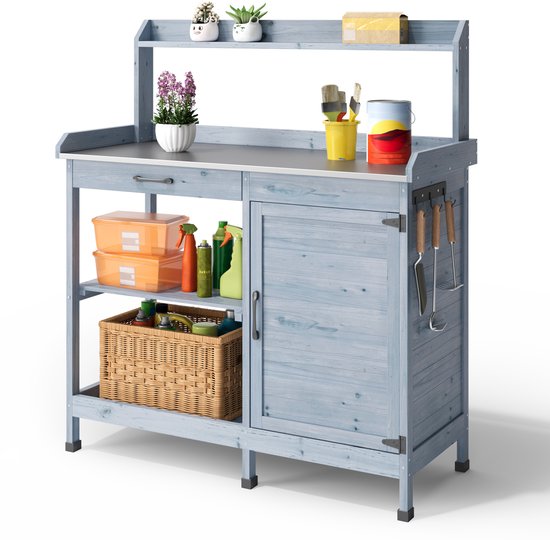 Xbro Tuinkast met Waterdicht Werkblad - Houten Opbergkast ... - Bol