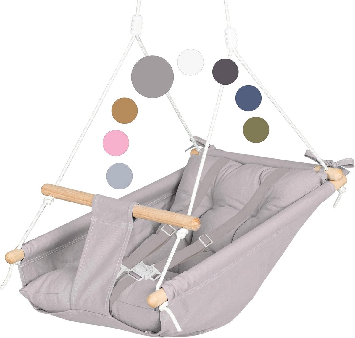 Hangmat schommel voor baby's - Veilig en comfortabel met 5-punts veiligheidsgordel - Ideaal voor binnen en buiten