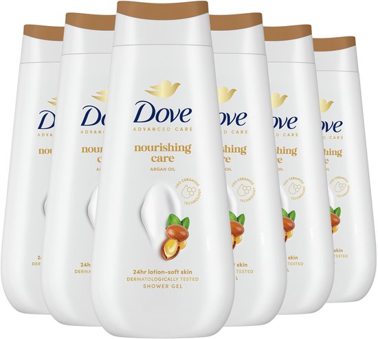 Dove - Douchegel - Advanced Care Nourishing Care - 6 x 225 ml - Voordeelverpakking