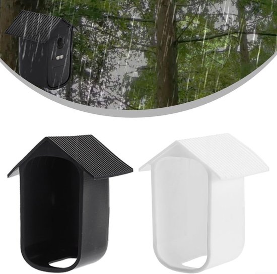 Camera siliconen beschermhoes - 2 Stuks - Zachte siliconen hoes - bewakingshoes - bewakingscamera beschermhoes - Waterdichte - uv-bescherming en regendicht - Geschikt Voor EufyCam 2C - beveiligingscamera beschermhoes - Zwart/wit van Merkloos — afbeelding 5