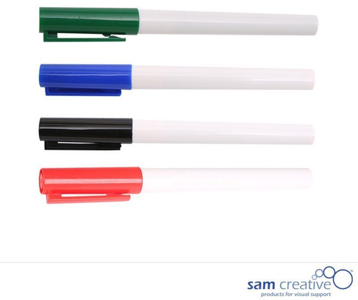 Sam Creative Whiteboard Markers - Small - Set van 4
