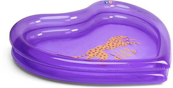Swim Essentials - Zwembad - Ø150 cm - Paars - Luipaard - kind