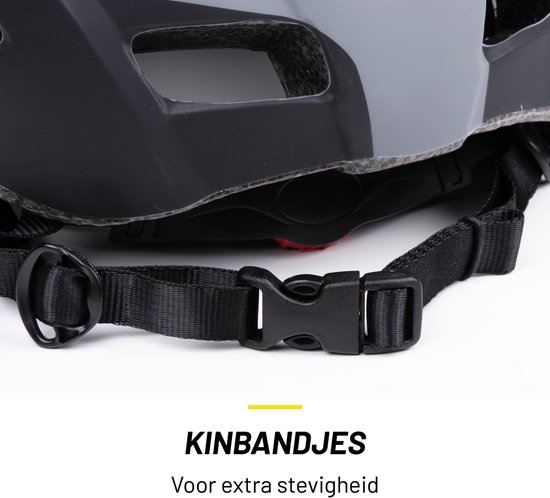 Casque de vélo Dunlop - Réglable de 58 à 61 CM - Taille L - avec LED- Siècle des Lumières - Mode 3 lumières - Zwart