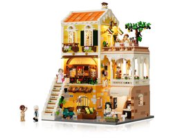 Lumibricks Italian homestyle restaurant Bouwpakket - Met LED verlichting - Miniatuur huisjes - DIY modelbouw met 2868 bouwstenen - Bouwpakketten volwassenen - Bouwdoos 15010
