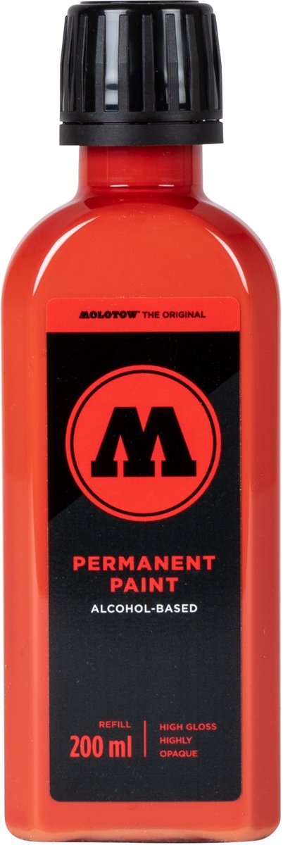 Molotow Permanent Paint - navul verf - 200ml - traffic red