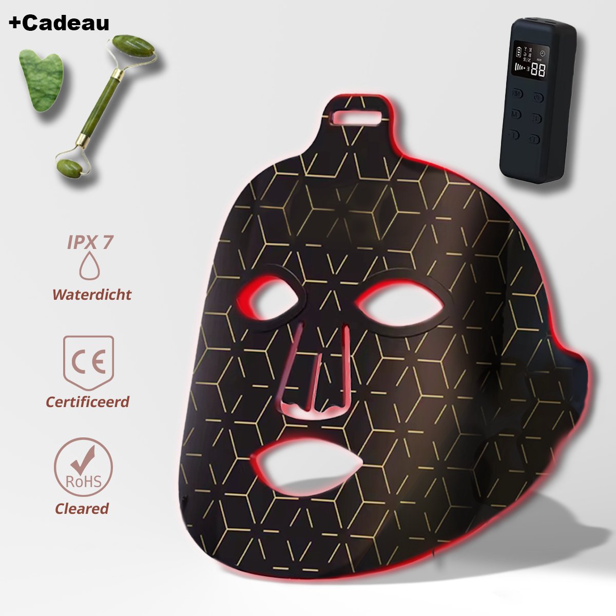 Nova Living® Premium Led Gezichtsmasker - 8 Kleuren - Infraroodlamp - Light Therapy - Led Face Mask Red Light Therapy - Led Face Mask