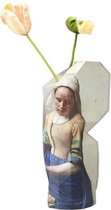 Tiny Miracles - Duurzame Design Vaas - Paper Vase Cover - Vermeer - Milkmaid - Large