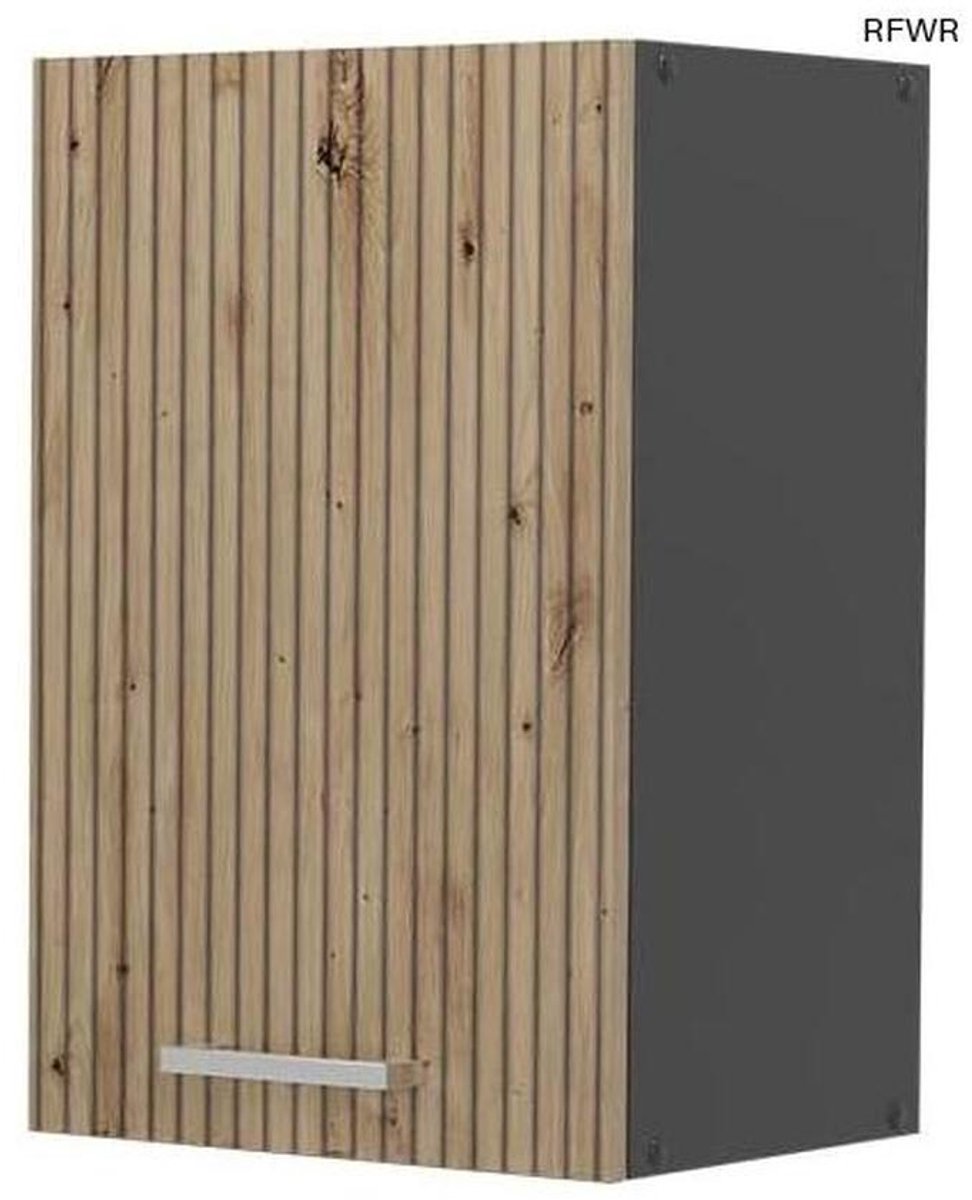Hangkast 40 cm in Artisanaal Eiken en Antraciet - Modulaire Keukenoplossing