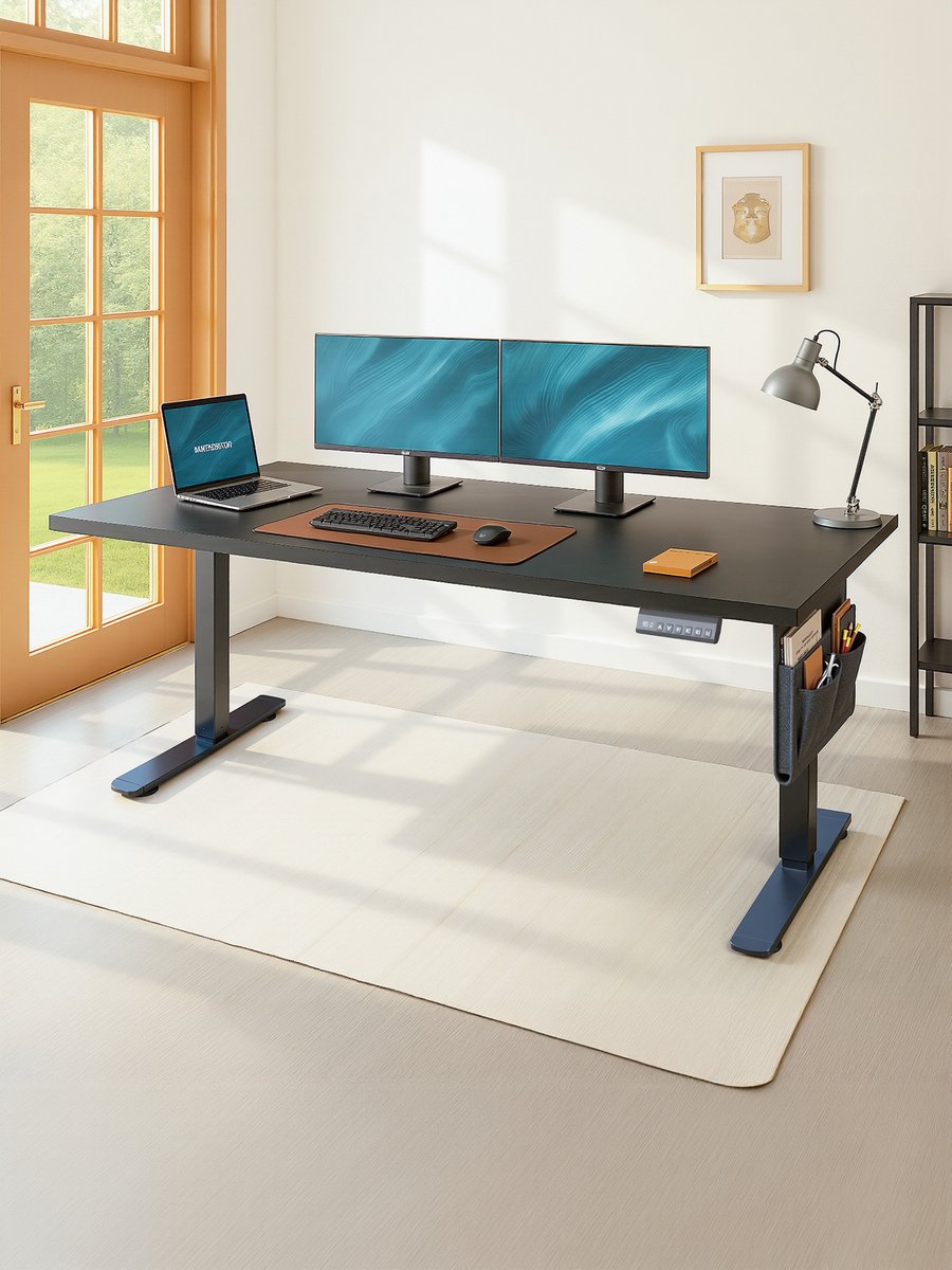 SONGMICS - Zit Sta Bureau - Met Geheugenfunctie en USB-C Poort thumbnail 3