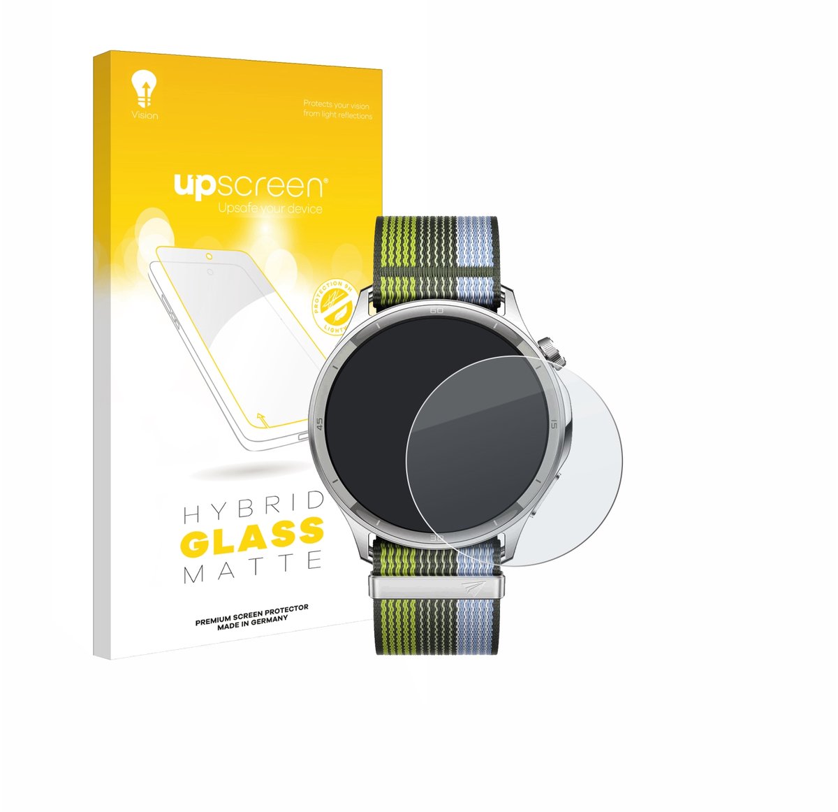 upscreen - Screenprotector voor Oppo Watch S - Folie Beschermfolie Beschermglas matte
