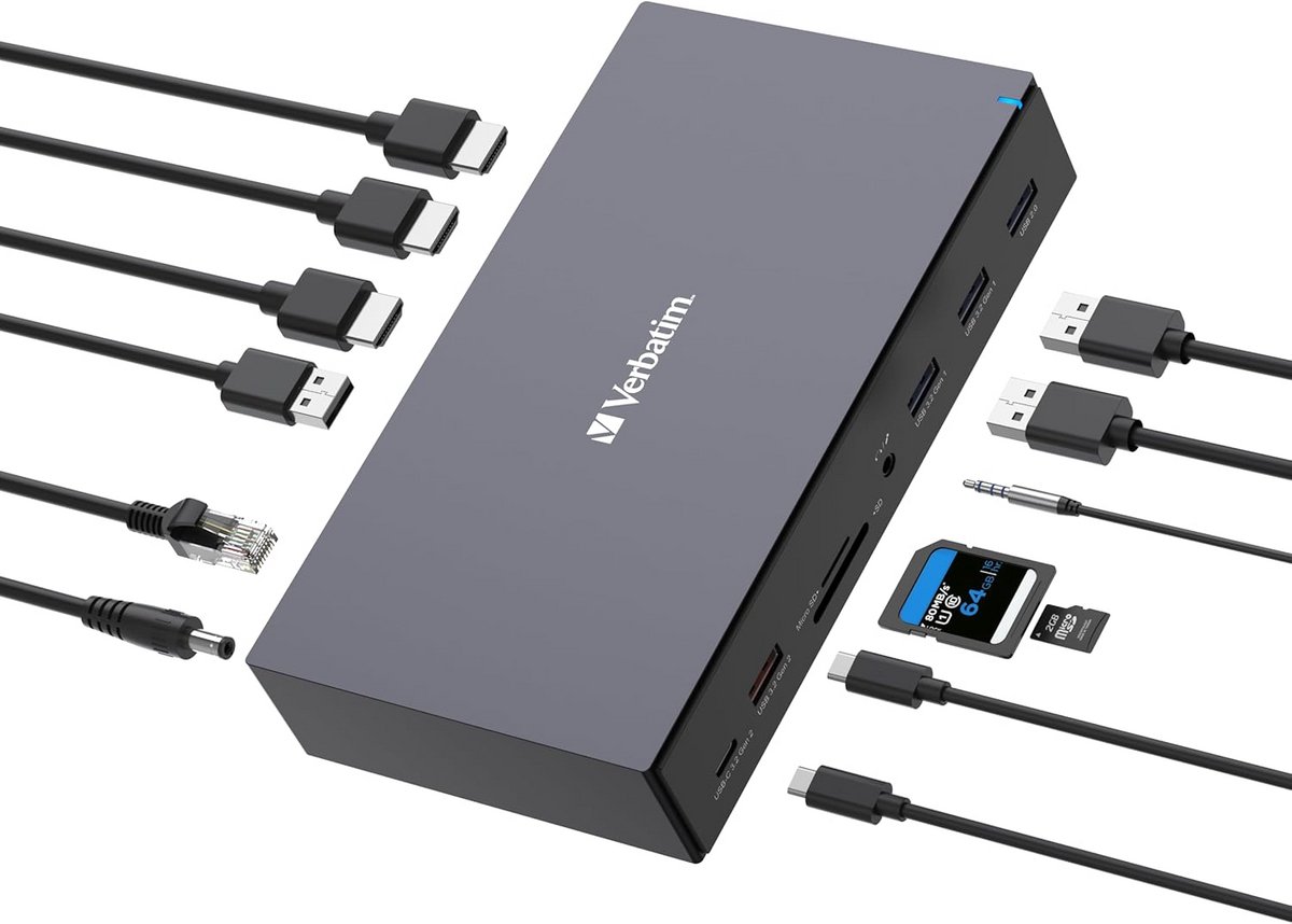 17-Poorts USB-C Dockingstation voor Uitbreiding van Laptop Connectiviteit