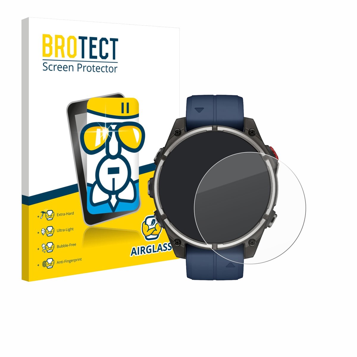 Screenprotector voor Garmin quatix 8 Pro (47 mm) Beschermglas transparant