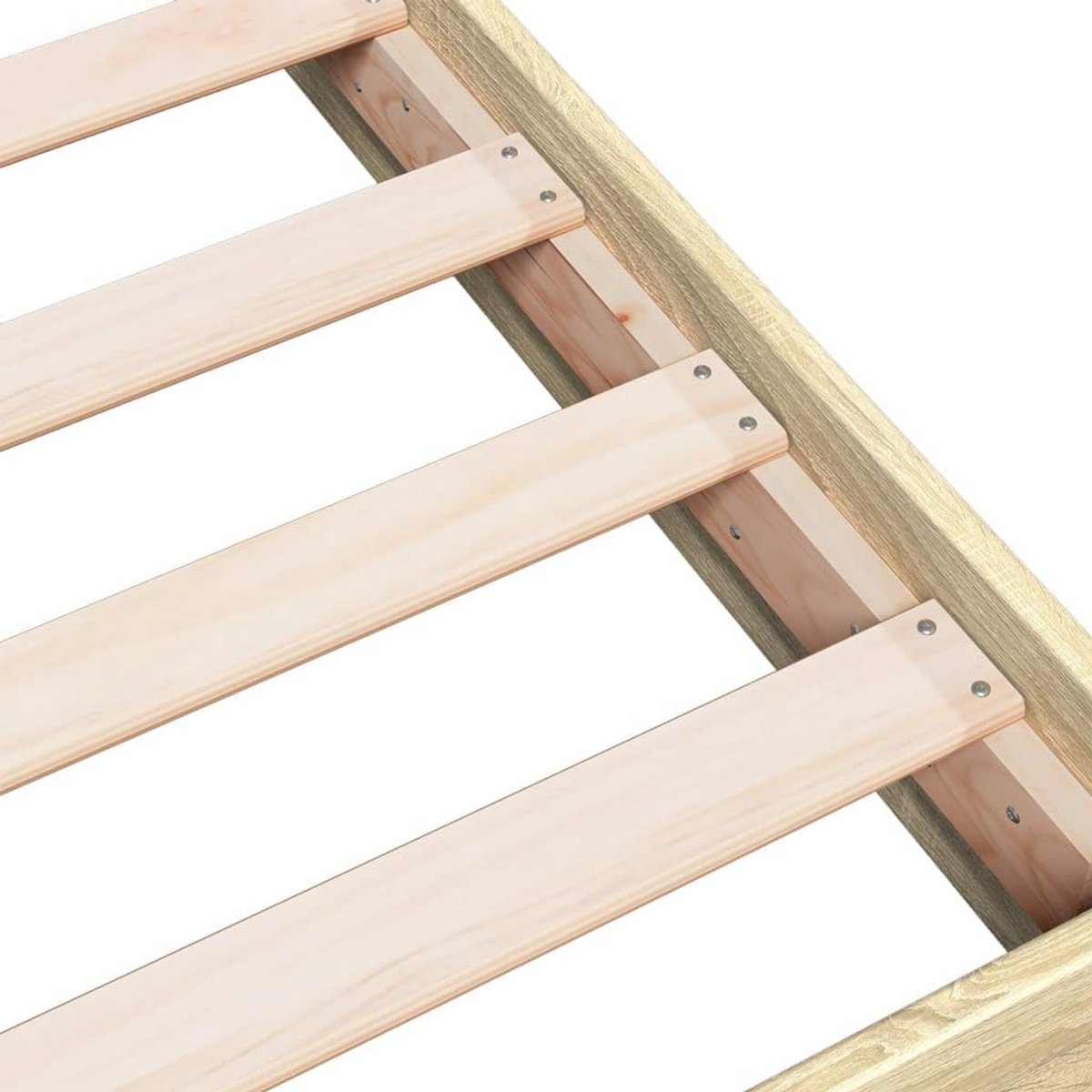 Tweepersoons Bedframe Bois 160x200 cm Sonoma Eiken Optiek