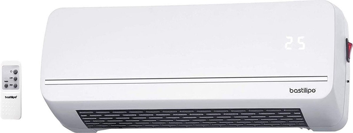 Keramische Ventilator Kachel met Instelbaar Vermogen voor Badkamer of Kantoor