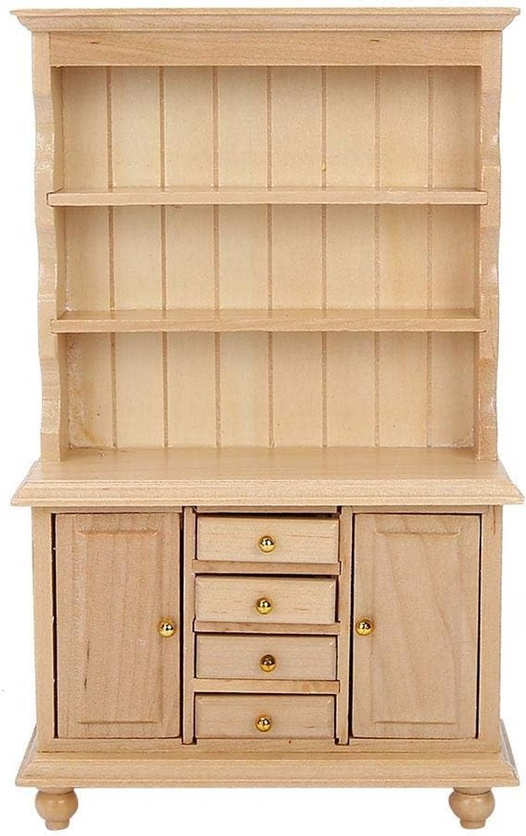 Miniatuur Houten Poppenhuis Kast Model - Schaal 1:12 Decoratie Accessoire